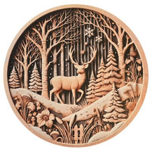 Load image into Gallery viewer, Christmas Signs Round Metal 20cm