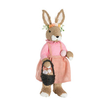 Load image into Gallery viewer, Standing Country Female Bunny with Egg Basket ~ 61cm High