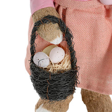 Load image into Gallery viewer, Standing Country Female Bunny with Egg Basket ~ 61cm High