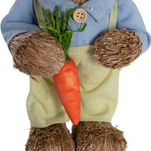 Load image into Gallery viewer, Standing Boy Bunny with Carrot Blue ~ 30cm High