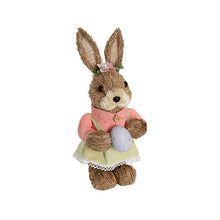 Load image into Gallery viewer, Standing Girl Bunny with Easter Egg ~ 30cm High