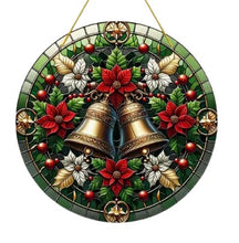Load image into Gallery viewer, Christmas Stained-Glass Look Suncatchers Round 20cm