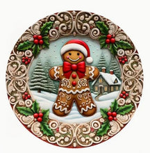 Load image into Gallery viewer, Christmas Signs Round Metal 20cm