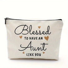 Load image into Gallery viewer, Linen Makeup Bag - assorted