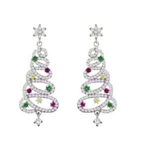 Load image into Gallery viewer, Christmas Earrings ~ Christmas Tree Collection