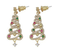 Load image into Gallery viewer, Christmas Earrings ~ Christmas Tree Collection