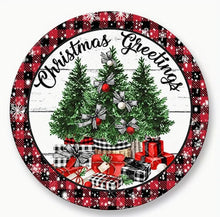 Load image into Gallery viewer, Christmas Signs Round Metal 20cm