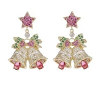 Load image into Gallery viewer, Christmas Earrings ~ Bows, Bells, Baubles & Sparkle Collection