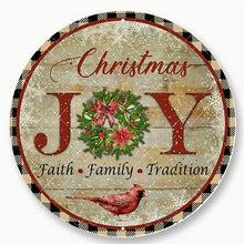 Load image into Gallery viewer, Christmas Signs Round Metal 20cm