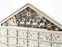 Load image into Gallery viewer, Wooden Advent Calendar #5 LED Light Up Santa and Sleigh