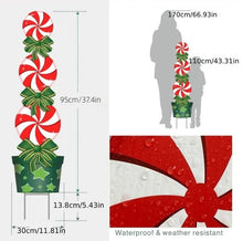 Load image into Gallery viewer, Christmas Peppermint Garden Signs (set of 2)