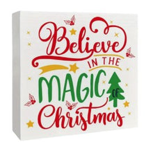 Load image into Gallery viewer, Christmas Spirit Quote Blocks - 3 Different variety