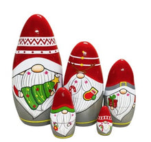 Load image into Gallery viewer, Wooden Nesting Dolls – Set of 5 ~ Gnomes