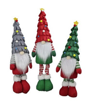 Load image into Gallery viewer, Standing Christmas Gnome with Felt Tree Hat