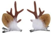 Load image into Gallery viewer, Christmas Reindeer Antler Hair Clips