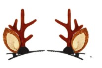 Load image into Gallery viewer, Christmas Reindeer Antler Hair Clips
