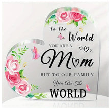 Load image into Gallery viewer, Acrylic Plaques ~ Heart Shaped Mom