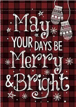 Load image into Gallery viewer, Christmas Garden Flag Double Sided