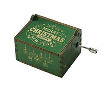 Load image into Gallery viewer, Hand-Cranked Wooden Music Box