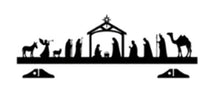 Load image into Gallery viewer, Nativity Scene – Metal, Free-Standing (50 cm L × 14 cm H)