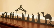 Load image into Gallery viewer, Nativity Scene – Metal, Free-Standing (50 cm L × 14 cm H)