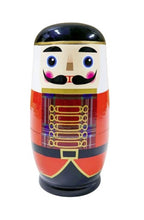 Load image into Gallery viewer, Wooden Nesting Dolls – Set of 5 ~ Nutcracker