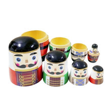 Load image into Gallery viewer, Wooden Nesting Dolls – Set of 5 ~ Nutcracker