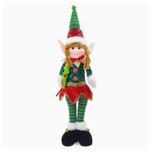 Load image into Gallery viewer, Festive 54cm Christmas Elves – Adorable Boy & Girl Figurines