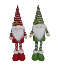 Load image into Gallery viewer, Christmas Gnome Decoration – Adjustable Standing Figure (Red/Green)