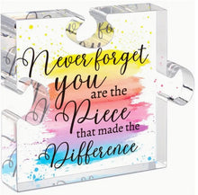 Load image into Gallery viewer, Acrylic Plaques ~ Puzzle Piece Shaped Assorted