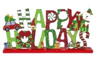 Load image into Gallery viewer, Festive Wooden Christmas Decorations #5