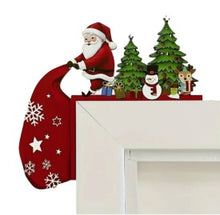 Load image into Gallery viewer, Christmas Wooden Corner Door Frame Ornament