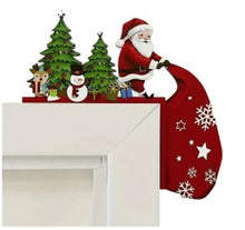 Load image into Gallery viewer, Christmas Wooden Corner Door Frame Ornament