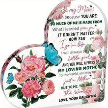 Load image into Gallery viewer, Acrylic Plaques ~ Heart Shaped Mom