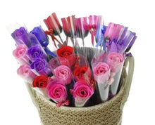 Load image into Gallery viewer, Decorative Single Rose with Bow and Diamanté Detail