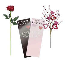 Load image into Gallery viewer, Single Velvet-Touch 50cm Rose - Pink wooden Heart