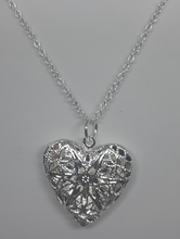 Load image into Gallery viewer, 925 Sterling Silver Heart Photo Frame Pendant Necklace