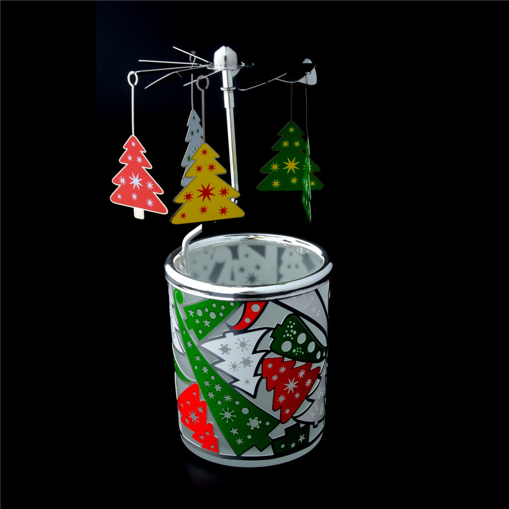 Christmas Rotating Carousel Design Candle Holder – Ponfel