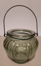 Load image into Gallery viewer, Ridged Glass Candle Holder