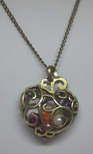 Load image into Gallery viewer, Heart Bead Retro Long Pendant Sweater Chain Necklace