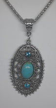Load image into Gallery viewer, Turquoise Crystal Hollow Jewellery Set