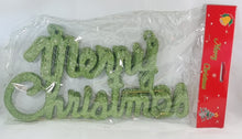 Load image into Gallery viewer, Glitter Merry Christmas Hanging Decoration – set of 4