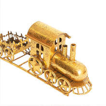 Load image into Gallery viewer, Metal Train Decoration Gold (45cm Long)