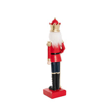 Load image into Gallery viewer, Traditional Nutcracker with Baton Red & Black (10x9x39cmH)