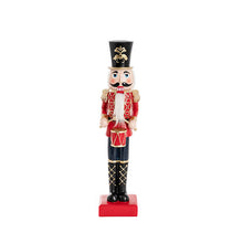Load image into Gallery viewer, Traditional Nutcracker with Drum Red & Black (10x9x39cmH)