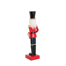 Load image into Gallery viewer, Traditional Nutcracker with Drum Red & Black (10x9x39cmH)