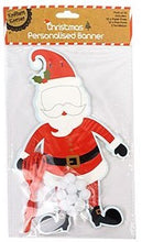 Load image into Gallery viewer, Christmas Do It Yourself Faces Elf and Santa Ribbon Banners