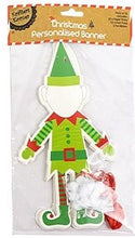 Load image into Gallery viewer, Christmas Do It Yourself Faces Elf and Santa Ribbon Banners