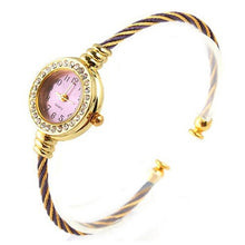 Load image into Gallery viewer, Women’s Dress Steel Wire Crystal Quartz Bracelet & Bangle Watch
