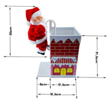 Load image into Gallery viewer, Chimney Climbing Santa Clause - Animated and Musical